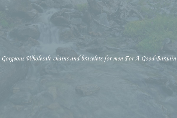 Gorgeous Wholesale chains and bracelets for men For A Good Bargain