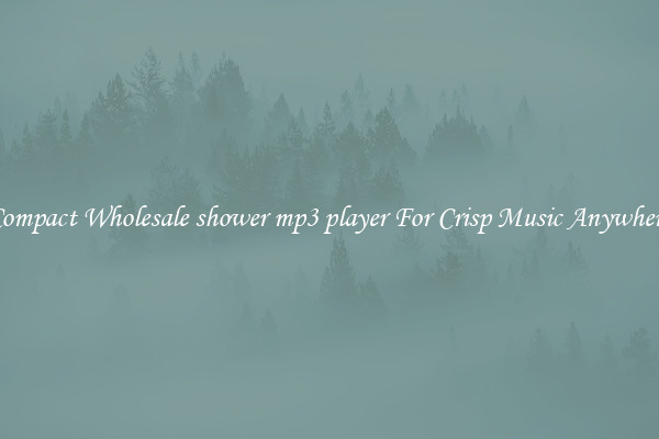 Compact Wholesale shower mp3 player For Crisp Music Anywhere