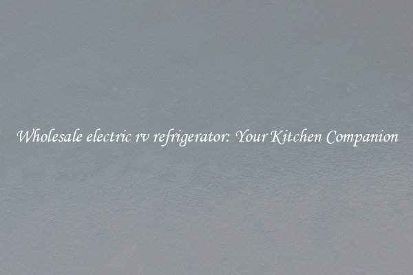 Wholesale electric rv refrigerator: Your Kitchen Companion