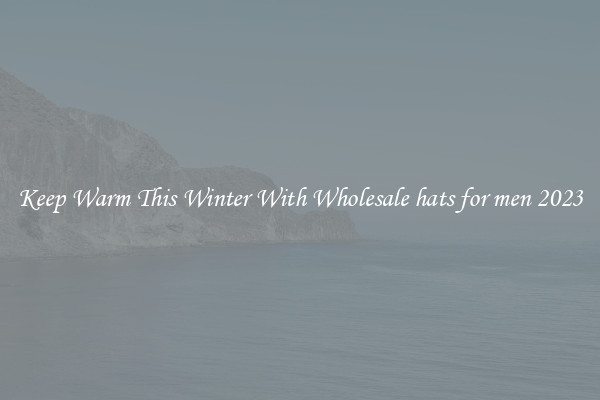 Keep Warm This Winter With Wholesale hats for men 2023