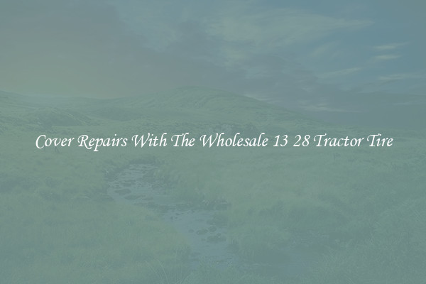 Cover Repairs With The Wholesale 13 28 Tractor Tire