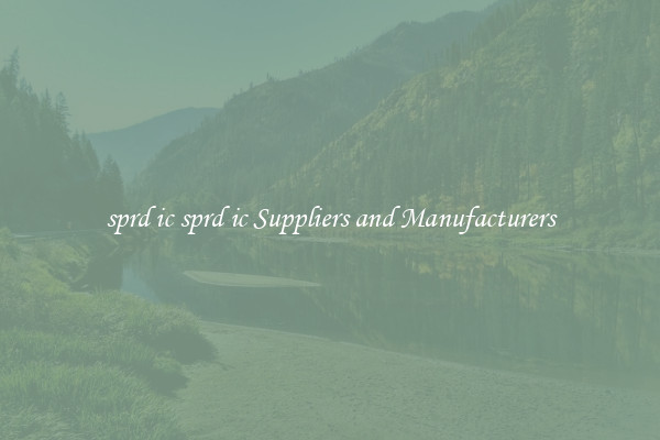 sprd ic sprd ic Suppliers and Manufacturers