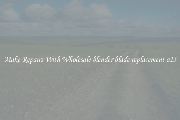 Make Repairs With Wholesale blender blade replacement a13