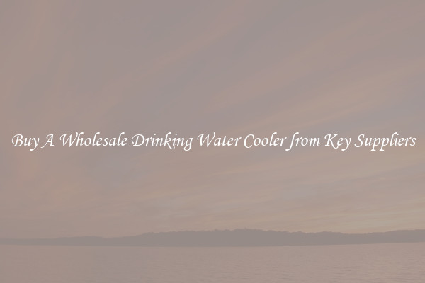 Buy A Wholesale Drinking Water Cooler from Key Suppliers