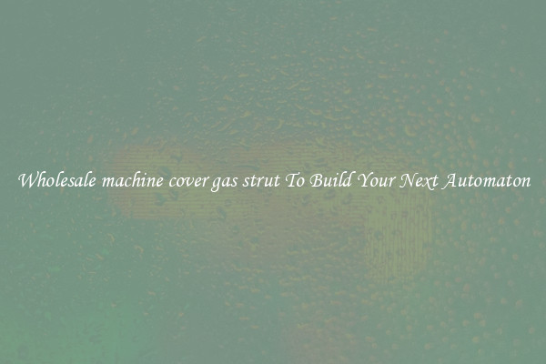 Wholesale machine cover gas strut To Build Your Next Automaton