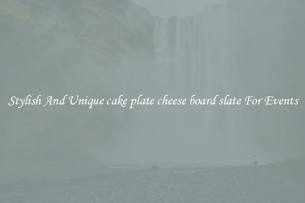 Stylish And Unique cake plate cheese board slate For Events
