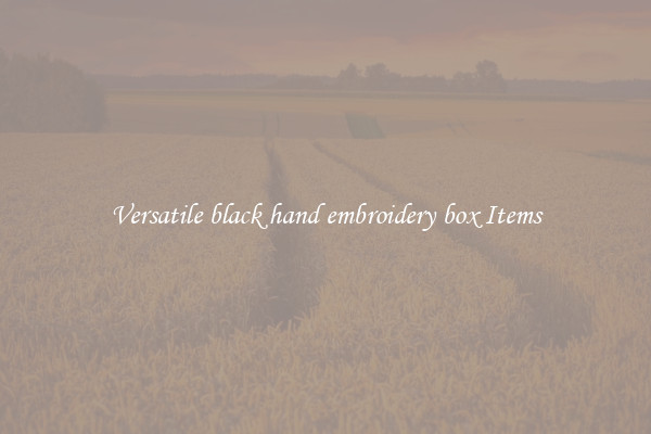 Versatile black hand embroidery box Items