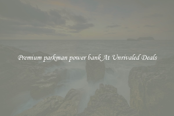 Premium parkman power bank At Unrivaled Deals