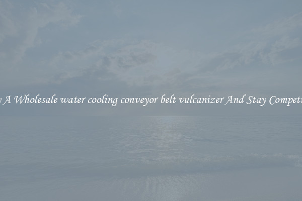 Buy A Wholesale water cooling conveyor belt vulcanizer And Stay Competitive